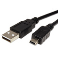 Logo USB kabel (2.0), USB A samec - miniUSB samec, 1.8m, ern, blistr