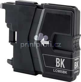 4x Brother LC985bk black cartridge ern kompatibiln inkoustov npl pro tiskrnu Brother