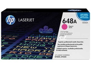originl HP CE263A, HP 648A (11000 stran) magenta purpurov erven originln toner pro tiskrnu HP Color LaserJet Enterprise CP4025