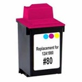 Lexmark #80 12A1980 color barevn inkoustov kompatibiln cartridge pro tiskrnu Lexmark ColorJetPrinter  7200