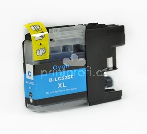 Brother LC-525XLC cyan modr kompatibiln inkoustov cartridge pro tiskrnu Brother