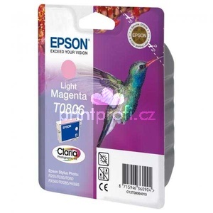 originl Epson T0806 magenta cartridge svtl purpurov originln inkoustov npl pro tiskrnu Epson