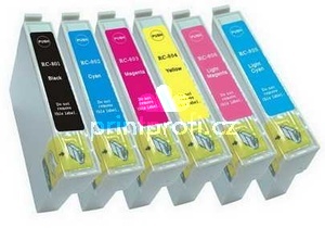 sada Epson T0807 (T0801, T0802, T0803, T0804, T0805, T0806) kompatibiln cartridge, inkoust pro tiskrnu Epson