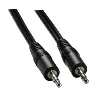 Audio kabel Jack (3.5mm) samec - Jack (3.5mm) samec, 10m, černá