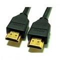 Video kabel HDMI samec - HDMI samec, HDMI 1.4 - High Speed with Ethernet, 1m, pozlacen konektory, ern