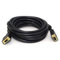Prodluovac video kabel SVGA (D-sub) samec - SVGA (D-sub) samice, 10m, pozlacen konektory, stnn, ern