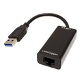 USB/LAN adaptr (3.0), USB A samec - RJ45 samice, ern, Gigabit Ethernet