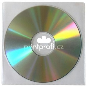 Oblka na 1 ks CD, polypropylen, prsvitn, bez klopy, 100-pack, cena za 1 ks