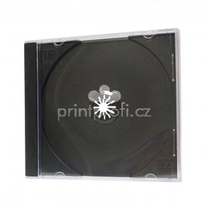 Box na 1 ks CD, ern, tenk, 5,2mm, 200-pack, cena za 1 ks