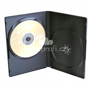 Box na 2 ks DVD, ern, slim, 9mm, 100-pack, cena za 1 ks