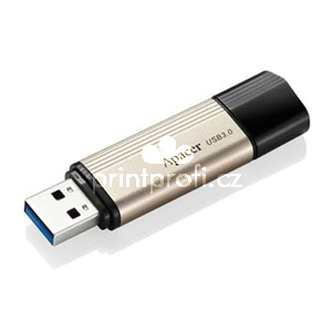 Apacer USB flash disk, USB 3.0, 64GB, AH353, zlat, AP64GAH353C-1, USB A, s krytkou