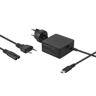 Avacom nabíječka - adaptér pro notebooky s USB C a podporou Power Delivery, 5-20V, až 3A, 45W, ADAC-FC-45PD, kabel 1,5m s konektor