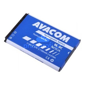 Avacom baterie pro Nokia Li-Ion, 3.7V, GSNO-BL5C-S1100A, 1100mAh, 4.1Wh