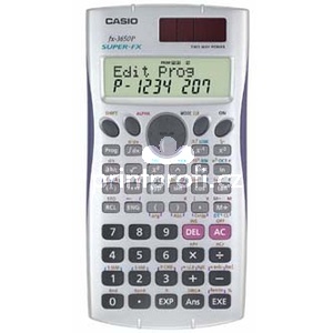 Casio Kalkulaka FX 3650 P, bl, programovateln, dvanctimstn