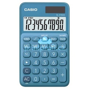 Casio Kalkulaka SL 310 UC BU, modr, desetimstn, duln napjen