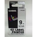 Casio originln pska do tiskrny ttk, Casio, XR-9SR1, ern tisk/stbrn podklad, nelaminovan, 8m, 9mm