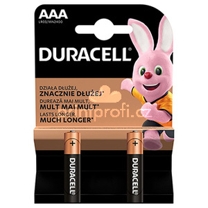 Baterie alkalick, AAA, 1.5V, Duracell, blistr, 2-pack, 42321, Basic