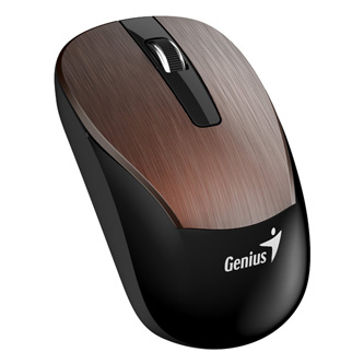 Genius Myš Eco-8015, 1600DPI, 2.4 [GHz], optická, 3tl., bezdrátová USB, kávová, Intergrovaná