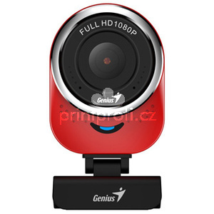 Genius Full HD Webkamera QCam 6000, 1920x1080, USB 2.0, erven, Windows 7 a vy, FULL HD, 30 FPS