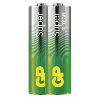 Baterie alkalická, AA, 1.5V, GP, folie, 2-pack, SUPER