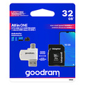 Goodram pamov karta Micro Secure Digital Card All-In-ON, 32GB, multipack, M1A4-0320R12, UHS-I U1 (Class 10), multipack se tek