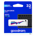 Goodram USB flash disk, USB 2.0, 32GB, UCL2, bl, UCL2-0320W0R11, USB A, vysouvac konektor