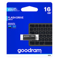 Goodram USB flash disk, USB 2.0, 16GB, UCU2, ern, UCU2-0160K0R11, USB A, s otonou krytkou