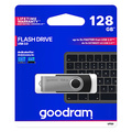 Goodram USB flash disk, USB 3.0, 128GB, UTS3, ern, UTS3-1280K0R11, USB A, s otonou krytkou