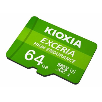 Kioxia Paměťová karta Exceria High Endurance (M303E), 64GB, microSDXC, LMHE1G064GG2, UHS-I U3 (Class 10)