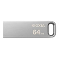 Kioxia USB flash disk, USB 3.0, 64GB, Biwako U366, Biwako U366, stbrn, LU366S064GG4