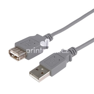 Logo USB prodluka (2.0), USB A samec - USB A samice, 3m, ed, 5-pack, cena za 1 kus