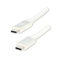 Logo USB kabel (3.2 gen 2), USB C samec - USB C samec, 1m, Power Delivery 100W, 10 Gb/s, 20V/5A, bl, box, nylonov opleten, hli