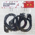 Sov kabel 230V napjec, CEE7 (vidlice) - C13, 2m, VDE approved, ern, Logo, 5-pack, cena za 1 kus