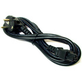 Sov kabel 230V napjec k notebooku, CEE7 (vidlice) - C5, 2m, VDE approved, ern, Logo, blistr, koncovka ve tvaru trojlstku (
