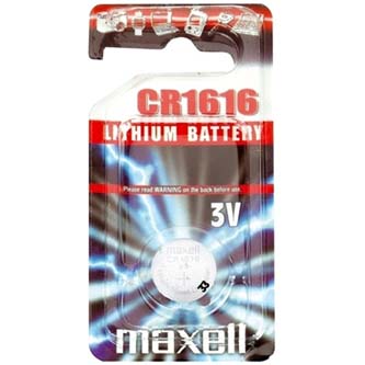 Baterie lithiová, knoflíková, CR1616, 3V, Maxell, blistr, 1-pack
