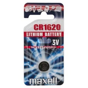 Baterie lithiov, knoflkov, CR1620, 3V, Maxell, blistr, 1-pack