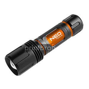 LED svtc baterka, 6xAA, hlink, ern, funkce zoom, 3 druhy svcen,IPX4