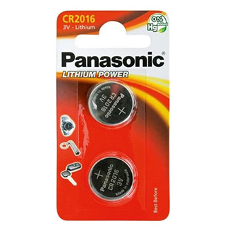 Baterie lithiová, CR2016, 3V, Panasonic, blistr, 2-pack