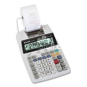 Sharp Kalkulaka EL-1750V, bl, stoln s tiskem, dvanctimstn, bez adaptru