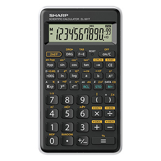 Sharp kalkulačka EL-501TWH, černá, vědecká, desetimístná