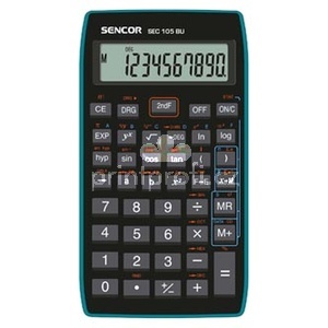 Sencor Kalkulaka SEC 105 BU, ern, koln, desetimstn, modr rmeek