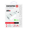 SWISSTEN Sov adaptr 10W, 2 porty, USB-A, Smart IC