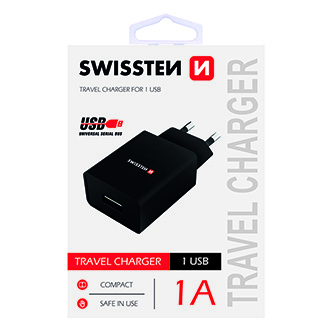 SWISSTEN Síťový adaptér 5W, 1 port, USB-A