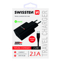 SWISSTEN Sov adaptr 10W, 2 porty, USB-A, kabel microUSB, Smart IC