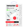 SWISSTEN Sov adaptr 10W, 2 porty, USB-A, kabel Lightning Mfi, Smart IC
