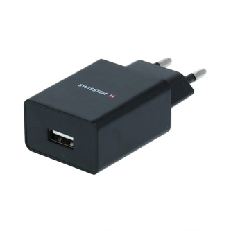 SWISSTEN Síťový adaptér 5W, 1 port, USB-A, kabel Lightning Mfi, Smart IC