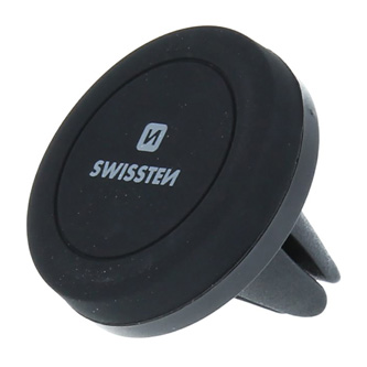 Magnetický držák mobilu(GPS) Swissten do auta, S-Grip AV-M4, černý, kov, do ventilace, 3.5&quot; až 6&quot;, mobil