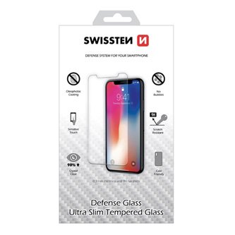 Ochranné temperované sklo Swissten, pro Apple iPhone 6/6S, černá, Defense glass