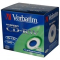 Verbatim CD-RW, 43148, SERL Scratch Resistant, 10-pack, 700MB, 12x, 80min., 12cm, bez monosti potisku, jewel box, pro archivaci d