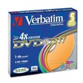 Verbatim DVD+RW, Colour, 43297, 4.7GB, 4x, slim box, 5-pack, bez monosti potisku, 12cm, pro archivaci dat